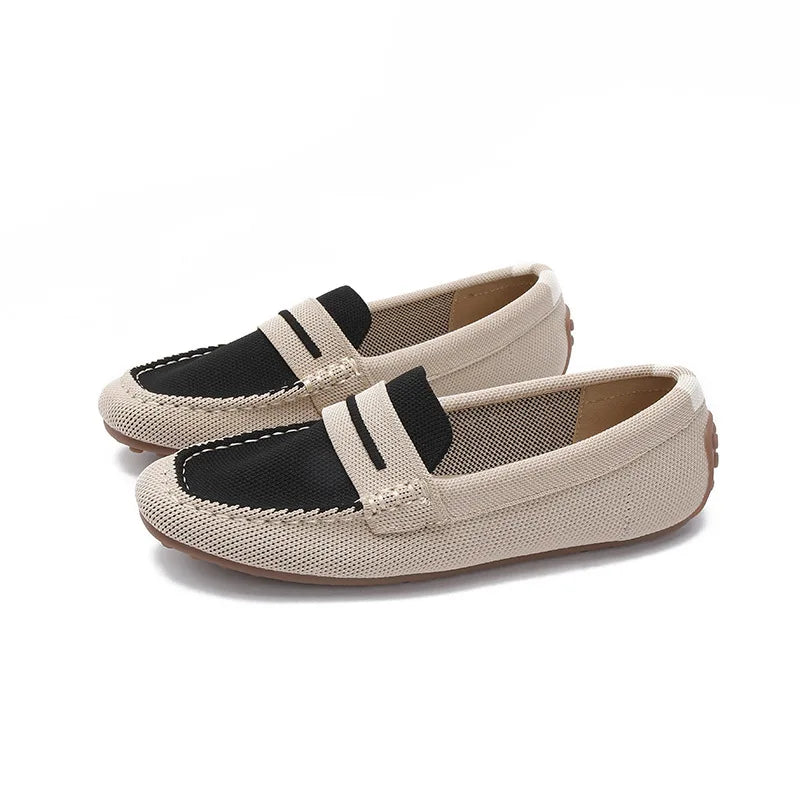 Loafers Women Summer New 's Mokasin Shoes Flat Loafers  Slip-on Flat Shoes Runway Formal Business Walk Shoes