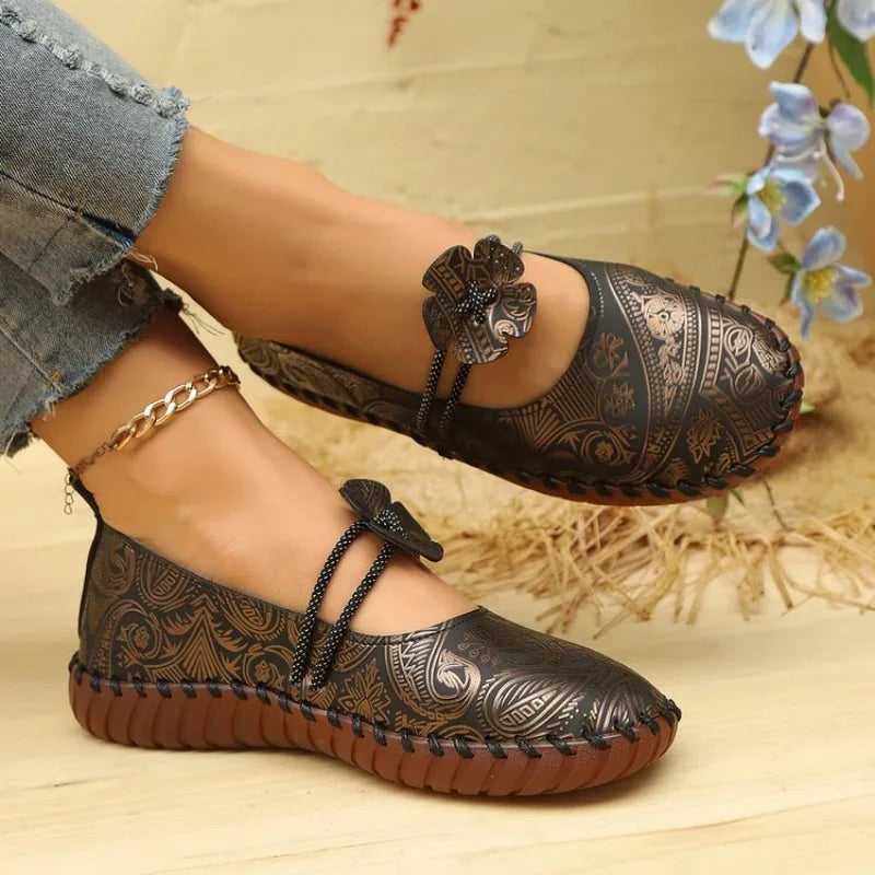 Soft Sole Women's Single Shoes Autumn Versatile Comfortable Round Head Casual Shoes Womens Loafers