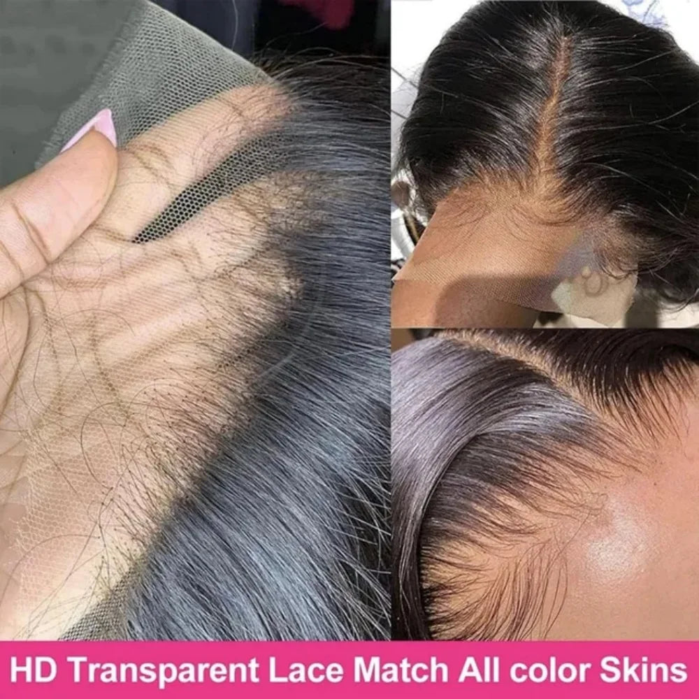 13x4 Bone Straight Human Hair Wigs 13x6 Hd Lace Frontal 42 Inch Straight Transparent Lace 250 Density Human Hair Wig For Women