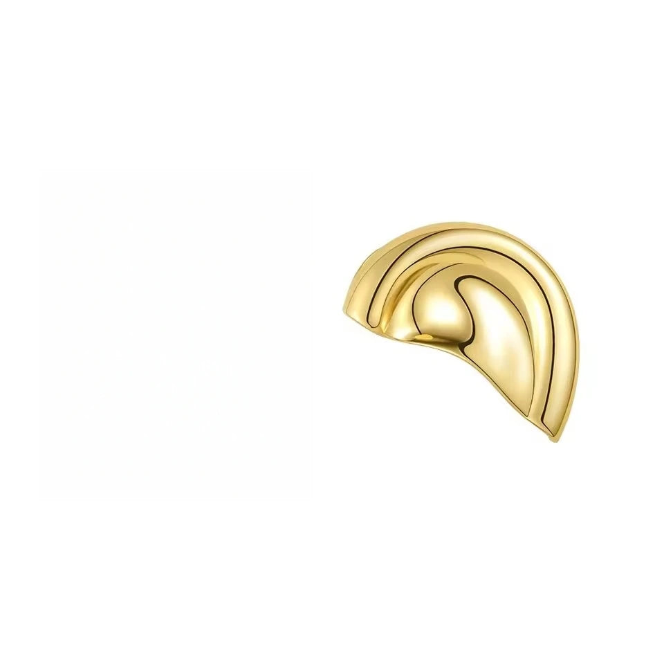 Punk Vintage Half Ear Contour Metal Ear Clip Exaggerate Stud Earrings For Women girls Ear Bones Clip Fashion Earring Jewelry