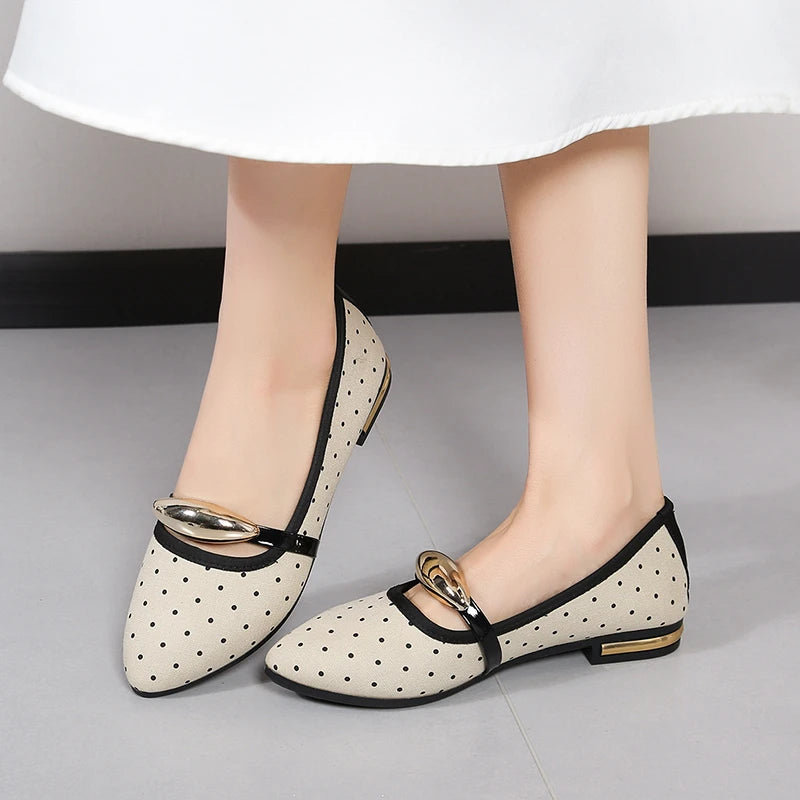Spring and Autumn Elegant Pointed Sexy Low Heel Casual Shoes Fashionable Best Selling New Daily Comfortable Work Women's Shoes