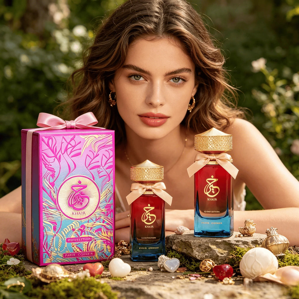 2026 Fashion Trend Paris Corner Khair Confection EDP 3.4 Fl Oz, Unisex Daily Wear Perfume, Pear Jasmine Whipped Cream Vanilla Aroma