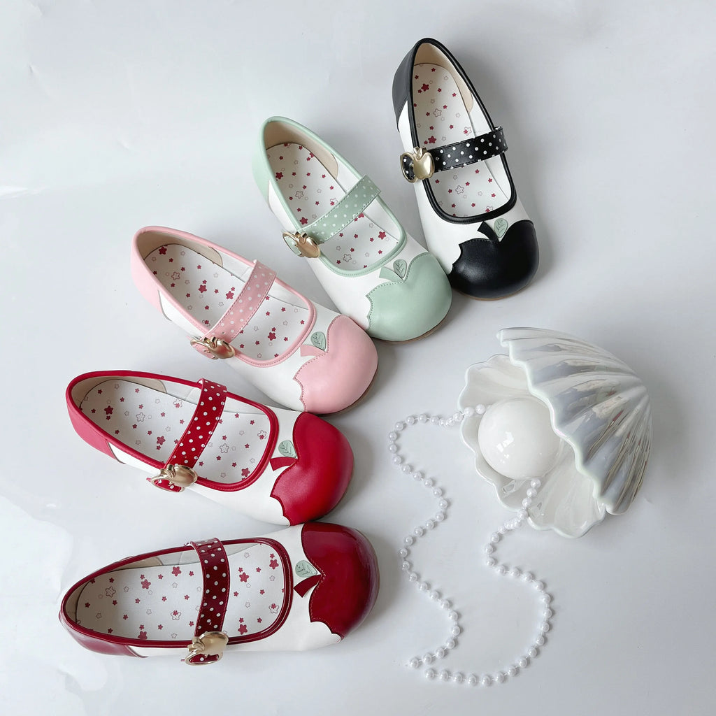 Original Japanese Lolita Mary Jane Shoes Summer New Kawaii Girls Round Head Low Heel Indoor Shoes Student Daughter Flat Shoes