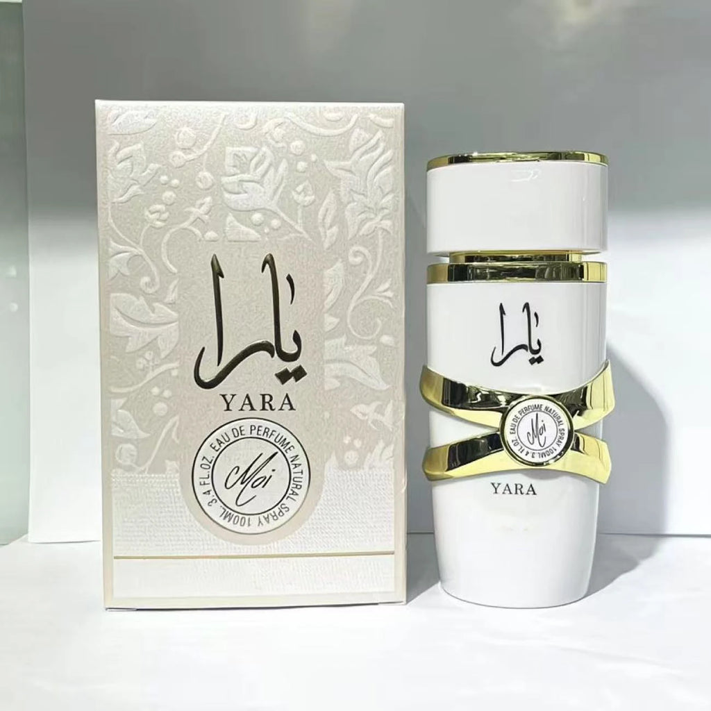 Yara Candy Perfume for Women, 100ml Long Lasting Eau de Parfum, Sweet Floral Fruity Fragrance with Strawberry, Vanilla & Musk, Dubai Arabian Scent, Elegant Pink Bottle, Ideal Gift for Her