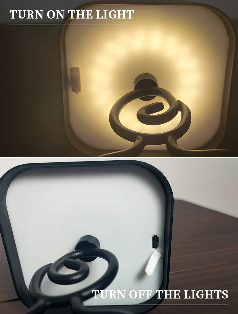 Dropshipping Modern Rechargeable Cordless Aluminum Alloy Battery Touch Dimmable LED Table Desk Lamp