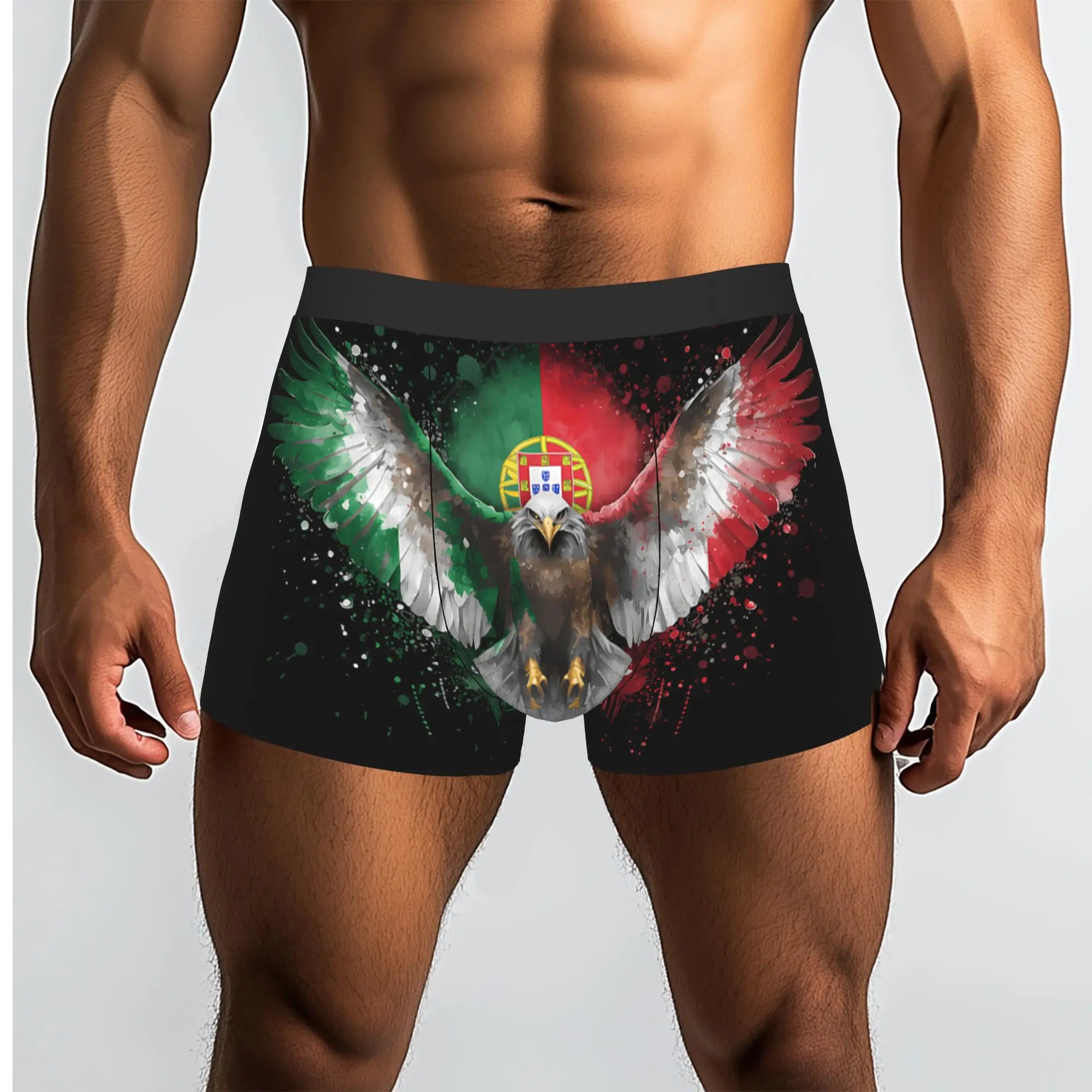 Portugal Soccer Futebol Portuguese Pride Portuguese Underpants Breathbale Panties Male Underwear Print Shorts Boxer Briefs