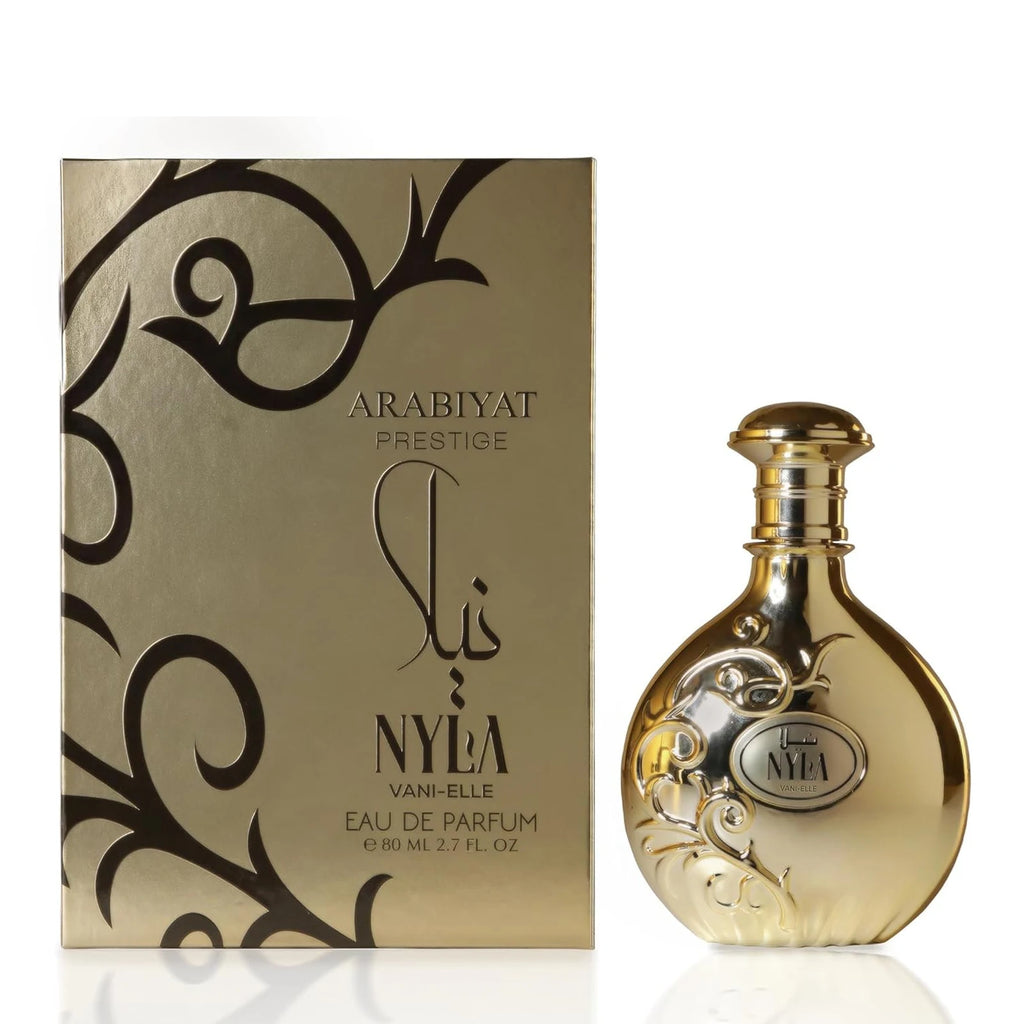 Arabiyat Prestige Nyla Vani-Elle Women's Eau de Parfum Creamy Vanilla Floral Oriental Luxury Fragrance 80ml 2.7 FL OZ