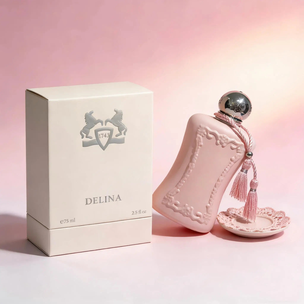 Delina Eau De Parfum Soft Rose & Lychee Notes Perfect Present for Special Occasions.