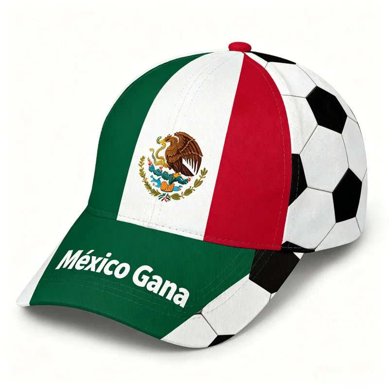 2026 Summer Mexico Football Fans 3D Print Baseball Cap Quick Dry Breathable Unisex Thin Soccer Sun Hat One Size