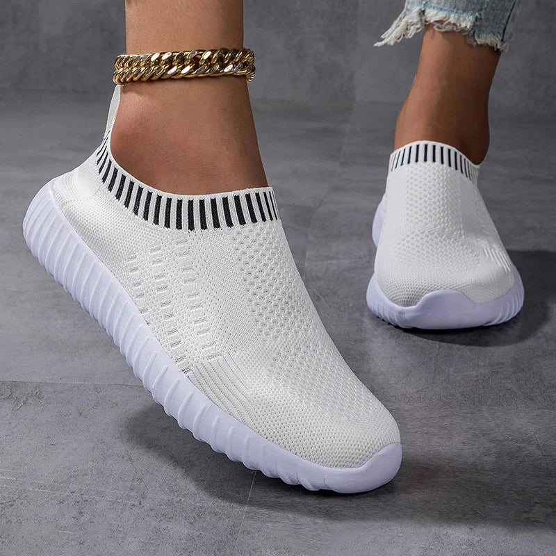 Summer Casual Women Sports Shoes Fashion Soft Sole Breathable Flat Shoes for Women Sneakers Comfort Tenis Running Walking Shoes