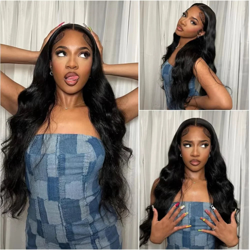 220 Density 360 Body Wave Human Hair Wig 13x6 Hd Transparent Lace Front Wig 13x4 Hd Pre Plucked Lace Frontal Hair Wigs For Women