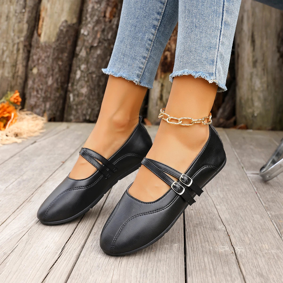 Fashionable Best Selling New Comfortable Plus Size Women's Shoes Spring and Autumn Elegant Round Toe Sexy Casual Flat Shoes