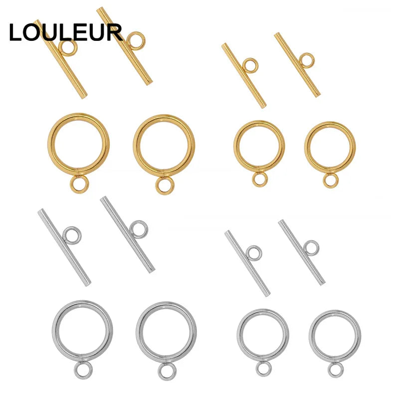 Stainless Steel OT Clasps Bracelet Toggle Clasp Connectors for DIY Bracelet Necklace Jewelry Findings Making Supplies Wholesale
