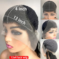 Deep Wave 44 Inch Curly 13x4 HD Transparent Lace Frontal Wigs Human Hair Front Wigs Pre Plucked With Natural Hairline For Women