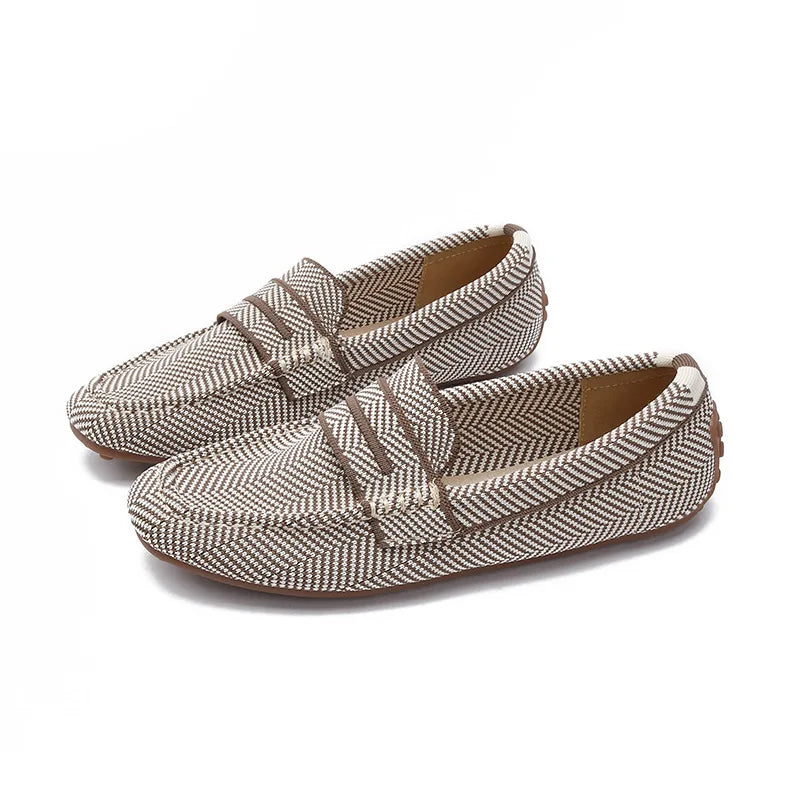 Loafers Women Summer New 's Mokasin Shoes Flat Loafers  Slip-on Flat Shoes Runway Formal Business Walk Shoes