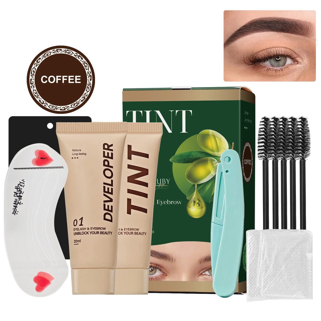 Lash Lift Kit,Eyelash Perm Kit,Lash Lift &Tint Kit Professional Eyebrows Dye Lash Extension Set Semi-Permanent