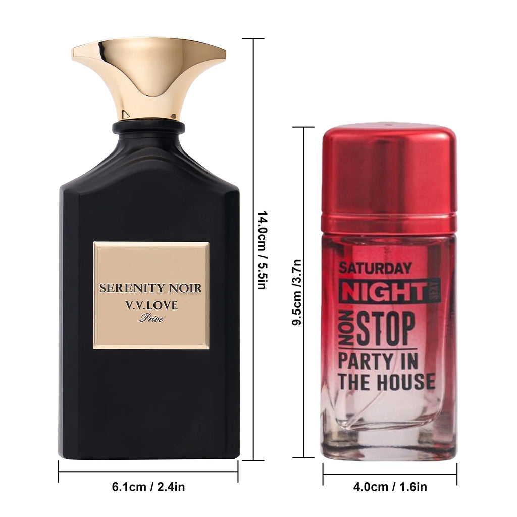 YCZ Men Eau De Toilette, Woody Aquatic Cologne-5.1Fl oz 150ml 2Pcs, Apple Lotus Cedar Musk, Long Lasting Daily Perfume