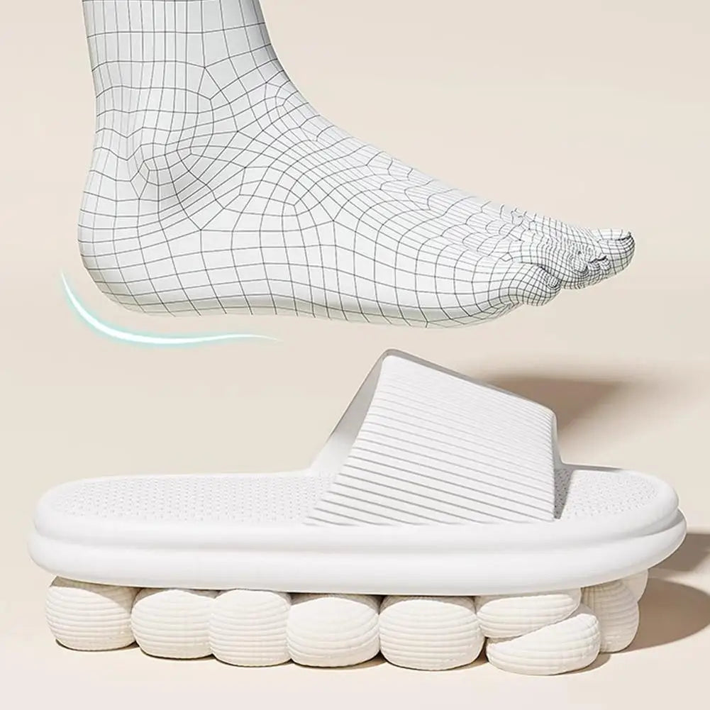 Thick Bottom Sandal Slippers Ultra-Soft Mute Indoor Slippers with Anti-Odor Technology Summer Runs Small Recommend Size Up