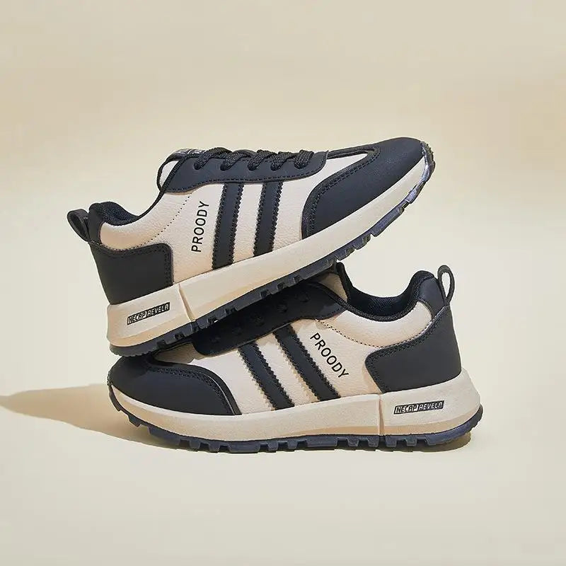 Color Block German Training Shoes Women's Spring 2025 New Dad Shoes Korean Style Versatile Ins Student Thick Bottom Casual Shoes