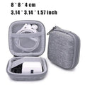 Mini Square EVA Earphone Protective Box Waterproof Digital Charger Headphone Storage Bag USB Data Cable Organizer Carrying Pouch