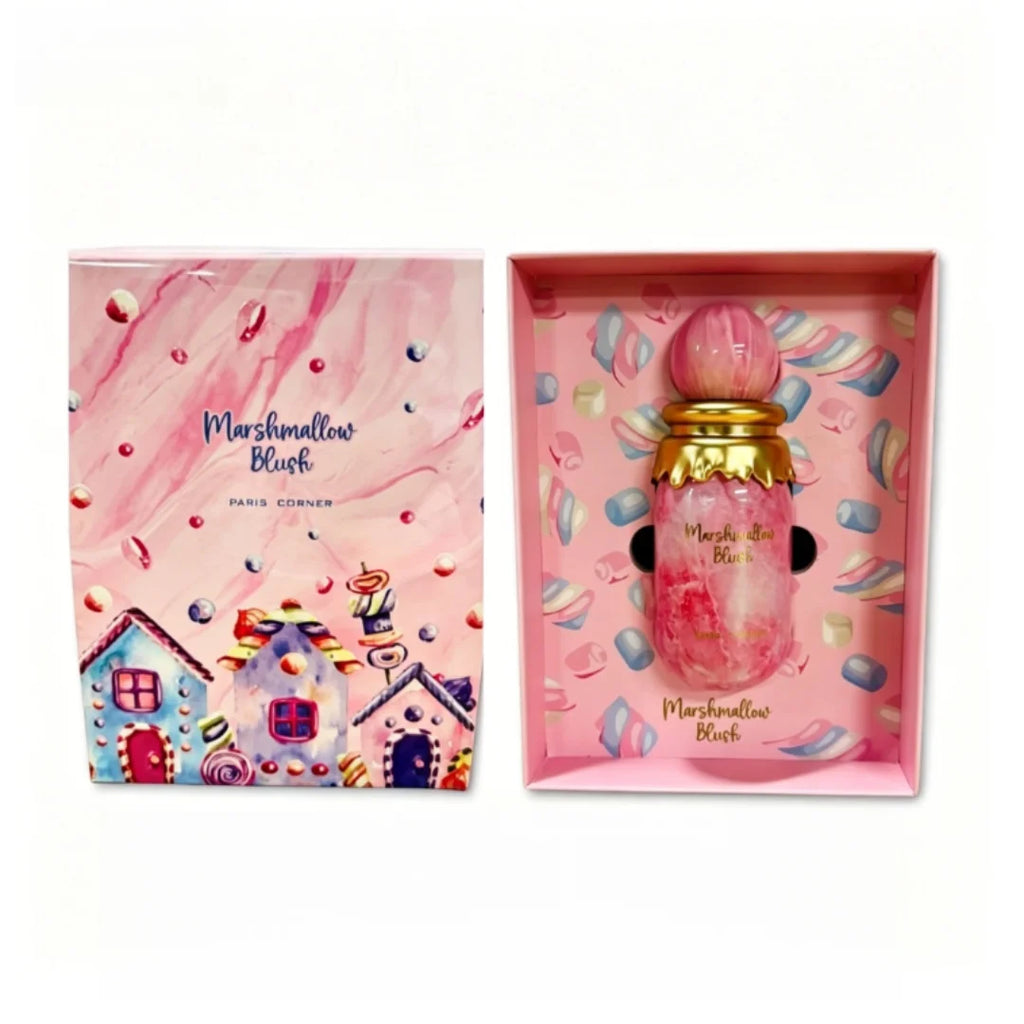 Brand Paris Corner Marshmallow Blush: Sweet Strawberry & Marshmallow Gourmand Perfume for Women, 3.4oz Long-Lasting Fragrance
