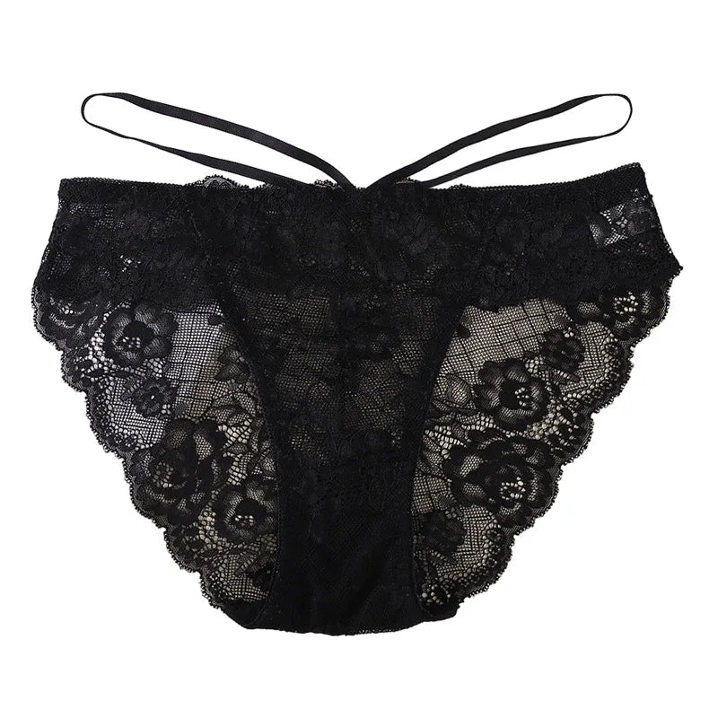 Summer New Sexy Women's Underwear Lace Lifting Buttocks Sexy Breathable Low Waist Pure Cotton Crotch Women's Triangle Underwear