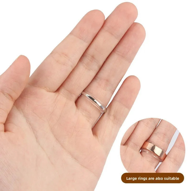 8Pcs Silicone Ring Size Adjuster for Loose Rings Non Slip Jewelry Tool - Universal Fit Reducer Sizer for Wedding Band Engagement