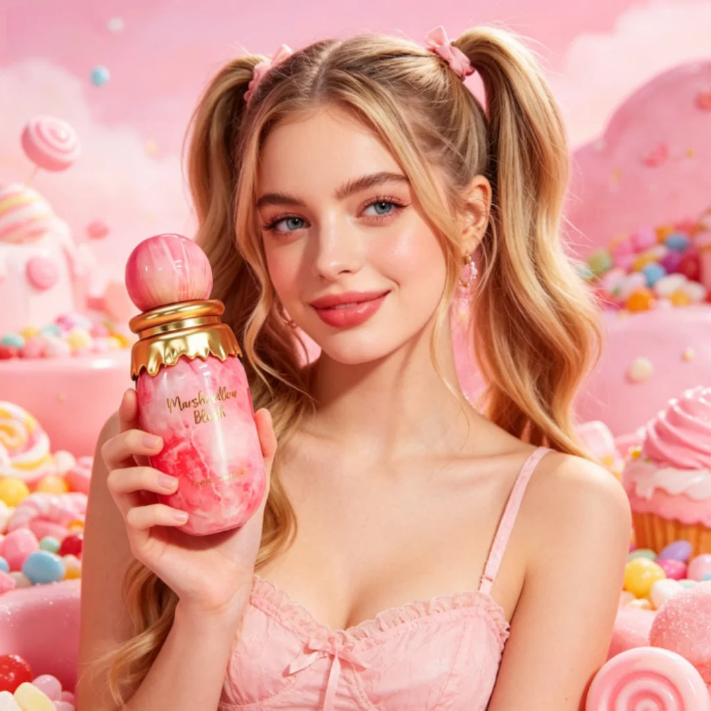 Brand Paris Corner Marshmallow Blush: Sweet Strawberry & Marshmallow Gourmand Perfume for Women, 3.4oz Long-Lasting Fragrance