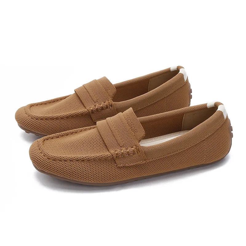 Loafers Women Summer New 's Mokasin Shoes Flat Loafers  Slip-on Flat Shoes Runway Formal Business Walk Shoes