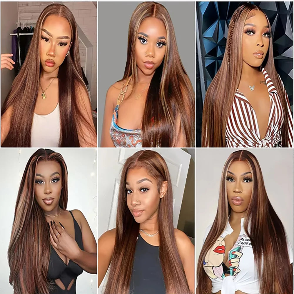 13x4 13x6 HD lace FB 30 Straight Human Hair Wigs Lace Front For Women HD Transparent Lace Frontal Wig Pre Plucked 40 46 Inch