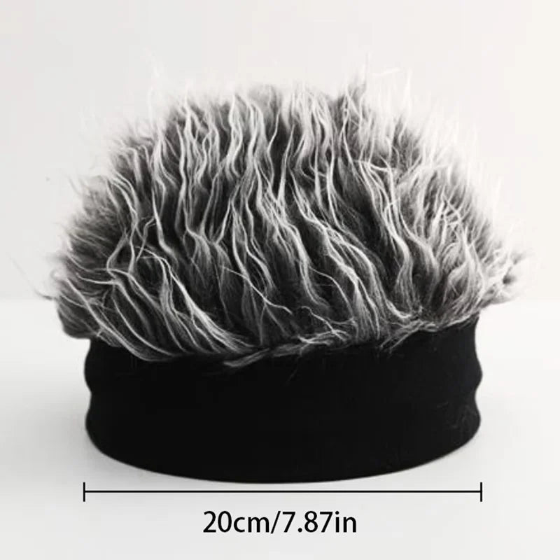 A men's hip-hop wig hat - instantly creates a fluffy effect, suitable for parties, dances, and daily wear