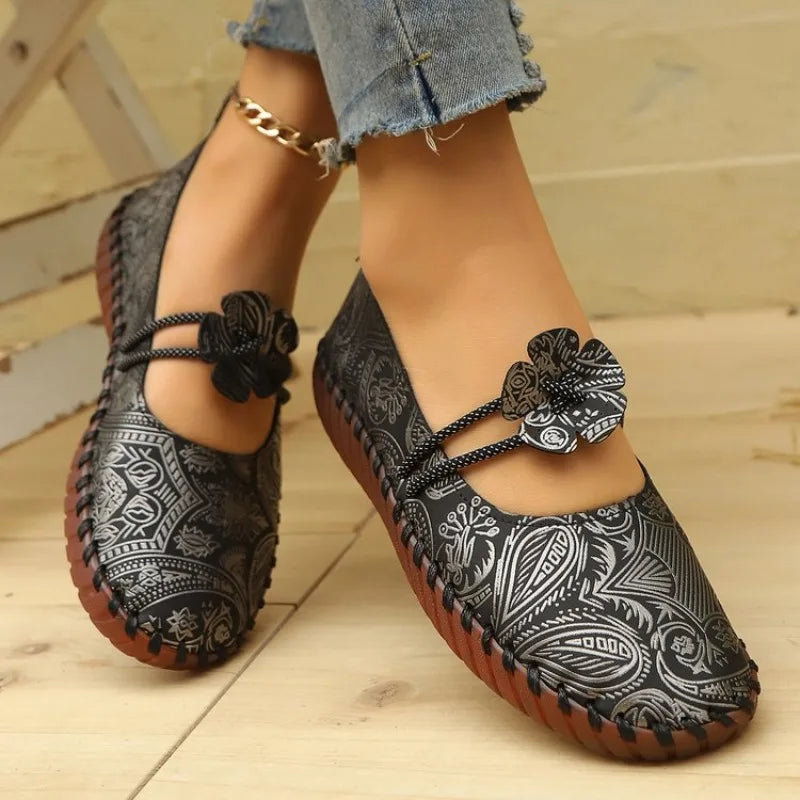 Soft Sole Women's Single Shoes Autumn Versatile Comfortable Round Head Casual Shoes Womens Loafers