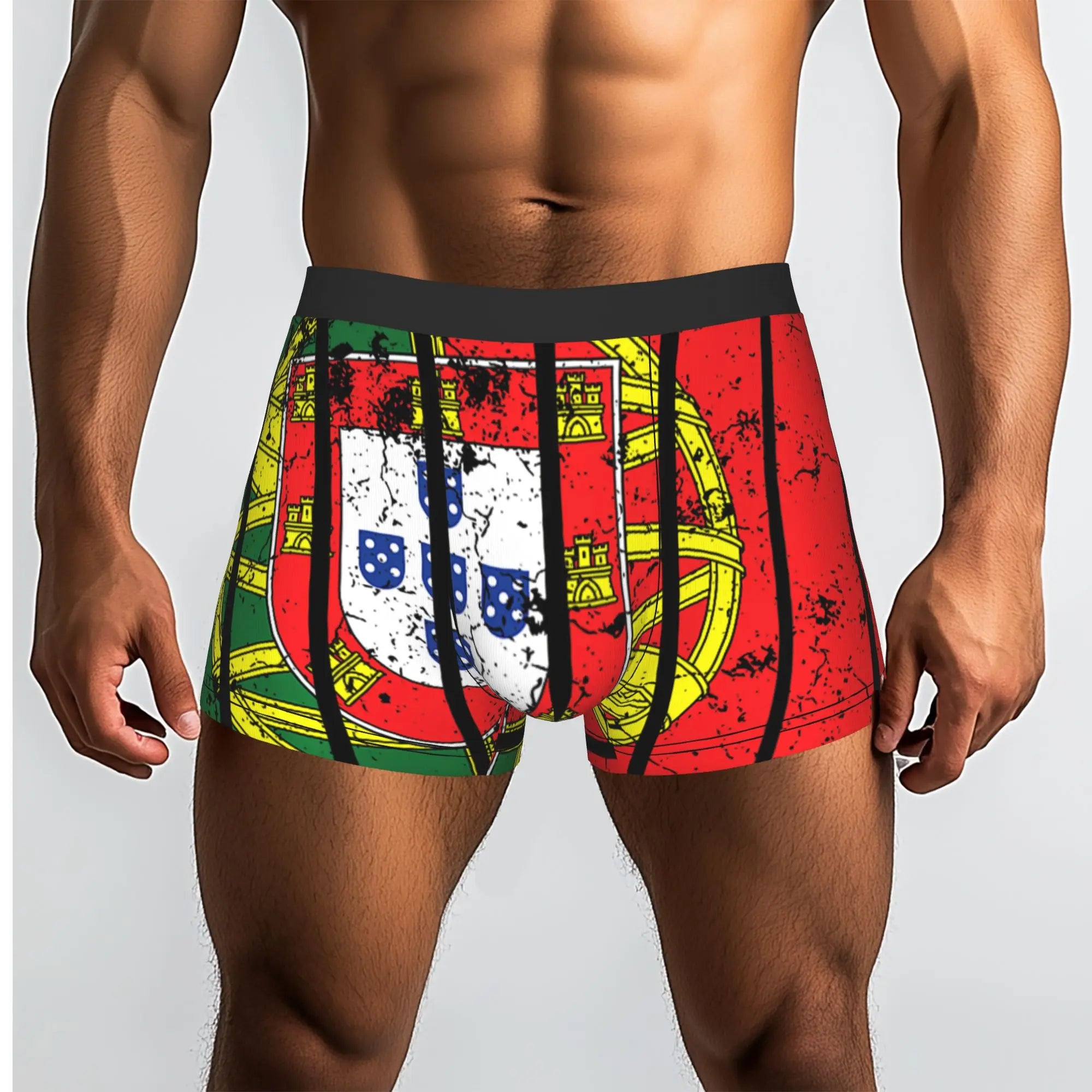 Portugal Soccer Futebol Portuguese Pride Portuguese Underpants Breathbale Panties Male Underwear Print Shorts Boxer Briefs