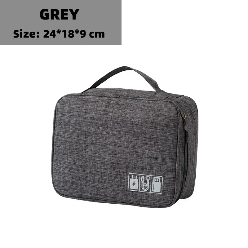Travel Electronic Digital Storage Bag, Multifunctional High-capacity Earphones, Data Cable Protective Case, Dust Bag Travel Elec