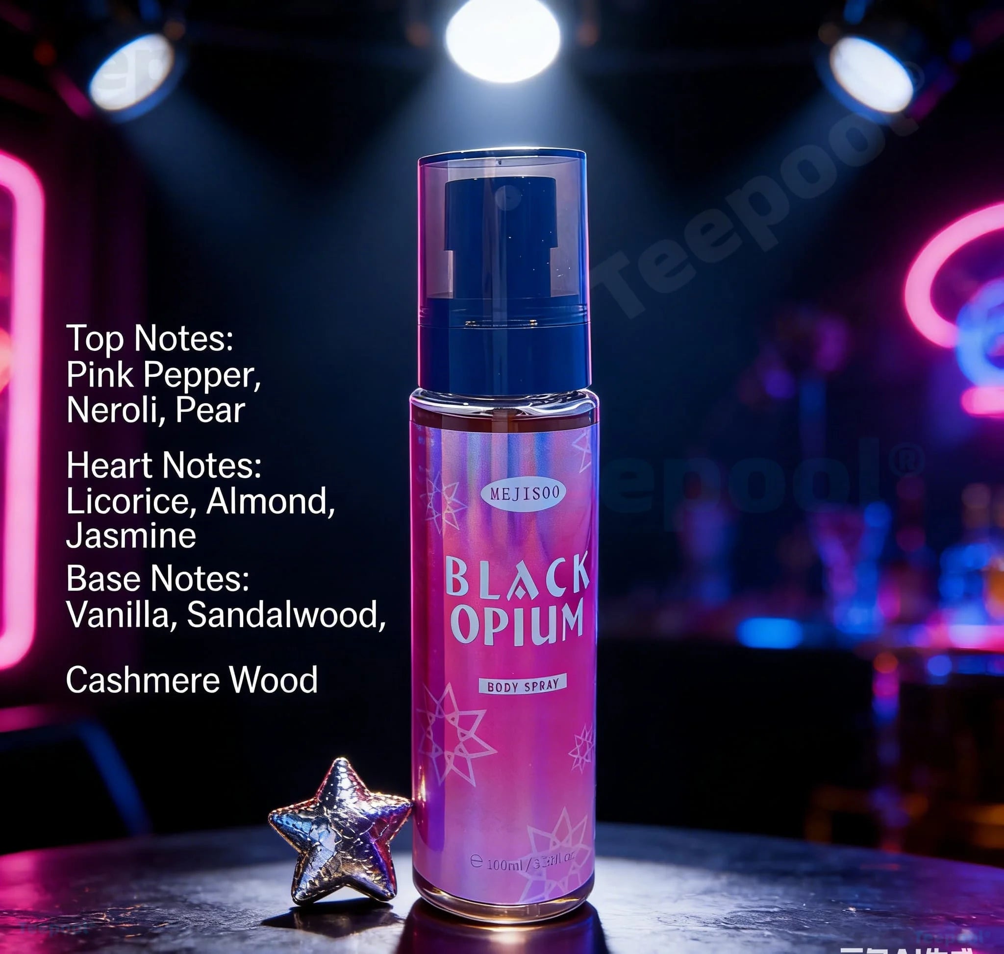 Teepoolperfume/fragrance，alcohol-free，"Halloween gift"，Hypoallergenic, light fragrance spray, Eau de, Refreshing, Cologne，Long Lasting Fresh, Long-Lasting Hair Deodorizer, Cologne, Increase Charm, Day or Night Casual Scent。Floral/Fruity