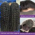 Deep Wave Frontal Wig Transparent 13x4 13x6 HD Lace Frontal Human Hair Wigs 40 Inch Curly Human Hair Lace Frontal Wigs For Women