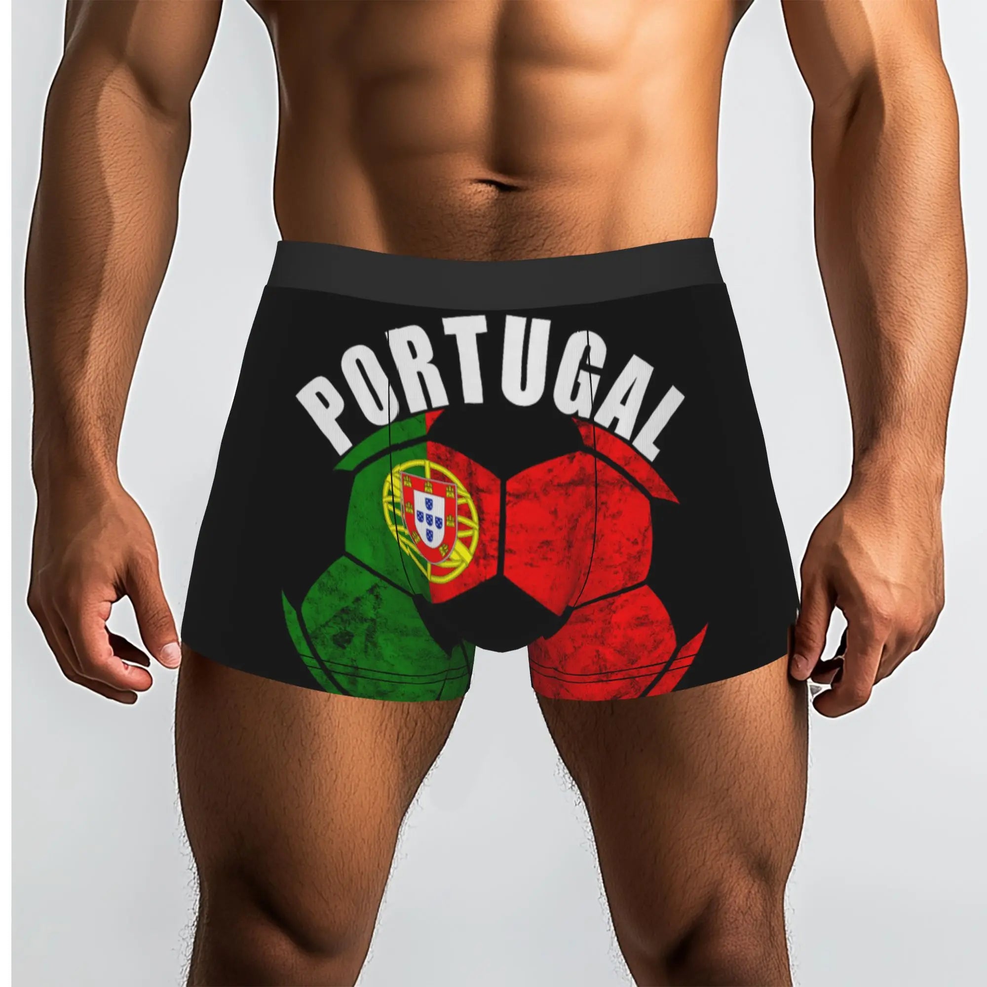 Portugal Soccer Futebol Portuguese Pride Portuguese Underpants Breathbale Panties Male Underwear Print Shorts Boxer Briefs