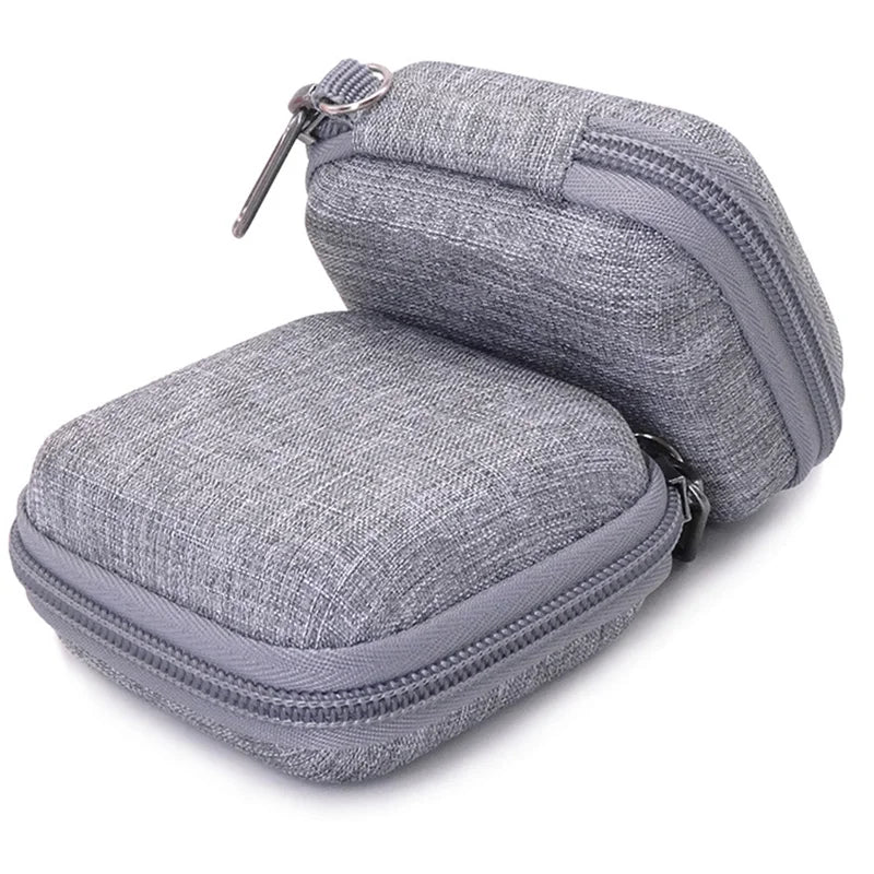Mini Square EVA Earphone Protective Box Waterproof Digital Charger Headphone Storage Bag USB Data Cable Organizer Carrying Pouch