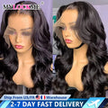 34 32 30In Body Wave Human Hair Lace Frontal Wigs 13x4 13x6 Transparent Lace Front Wig For Women 6x4 5x5 Glueless Wig Human Hair