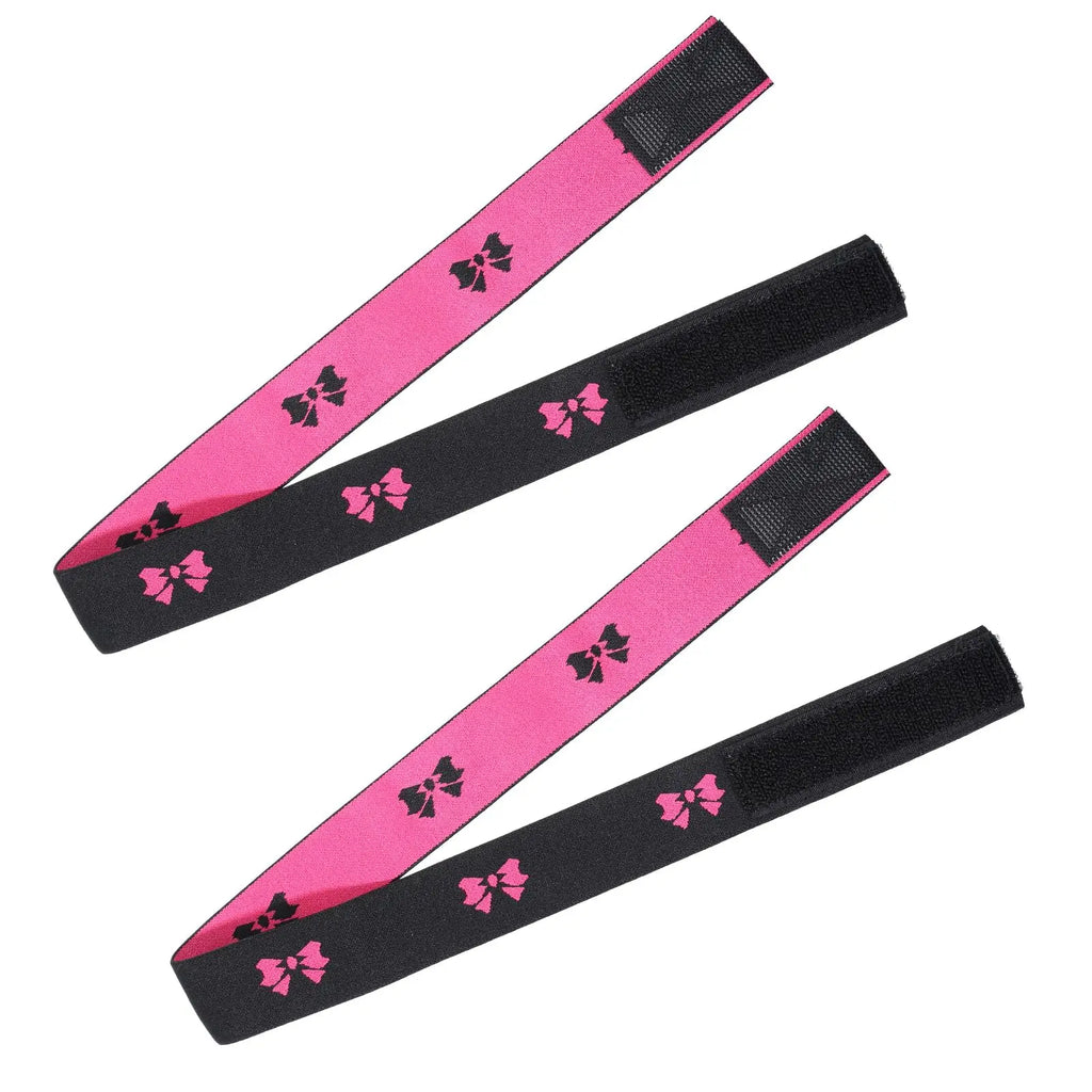 2Pcs Elastic Lace Melting Bands for Wigs Lace Front Edge Wrap to Lay Edges Adjustable Tie Bow Headband Black for Frontal Wig for Travel Salon Home for Women for Mom