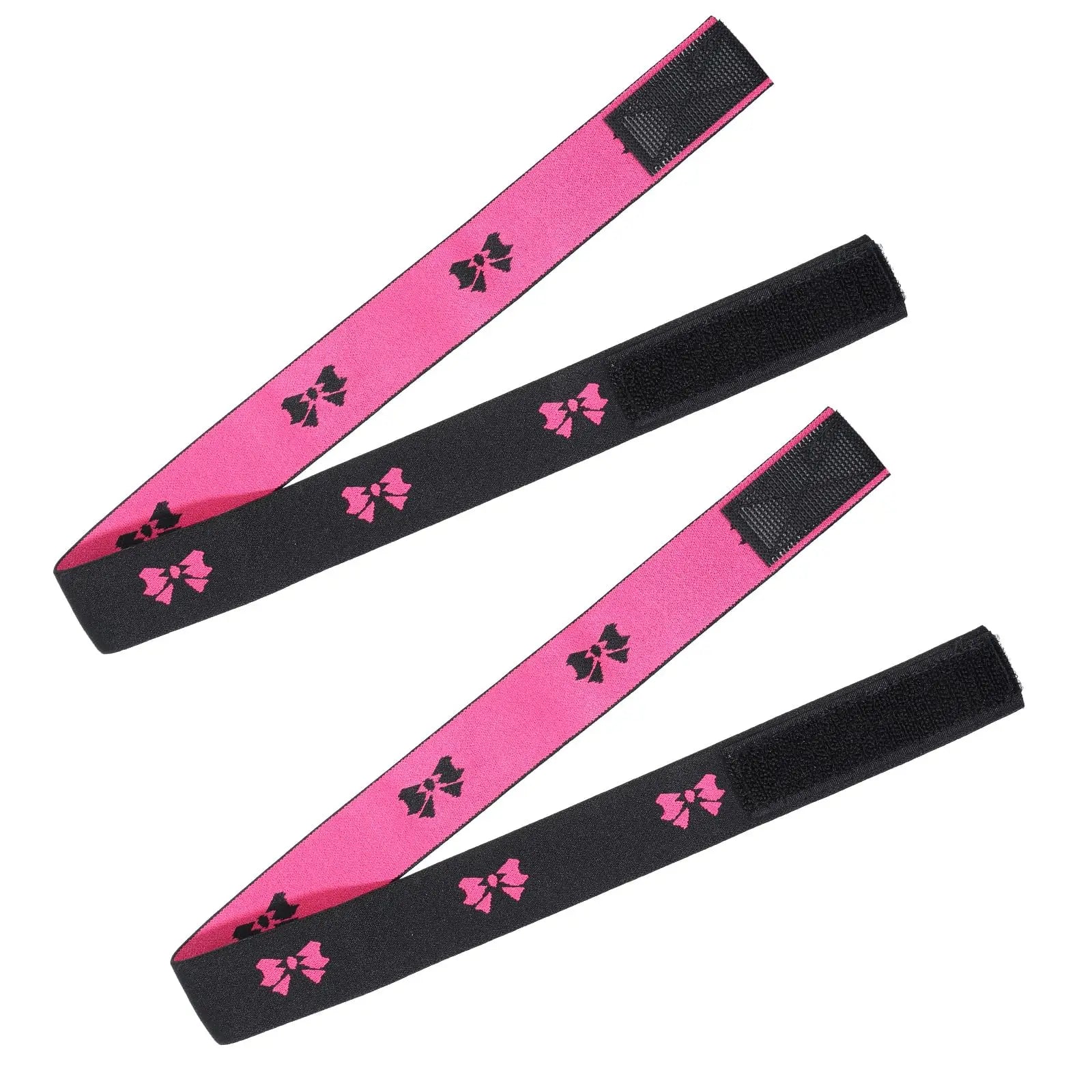 2Pcs Elastic Lace Melting Bands for Wigs Lace Front Edge Wrap to Lay Edges Adjustable Tie Bow Headband Black for Frontal Wig for Travel Salon Home for Women for Mom