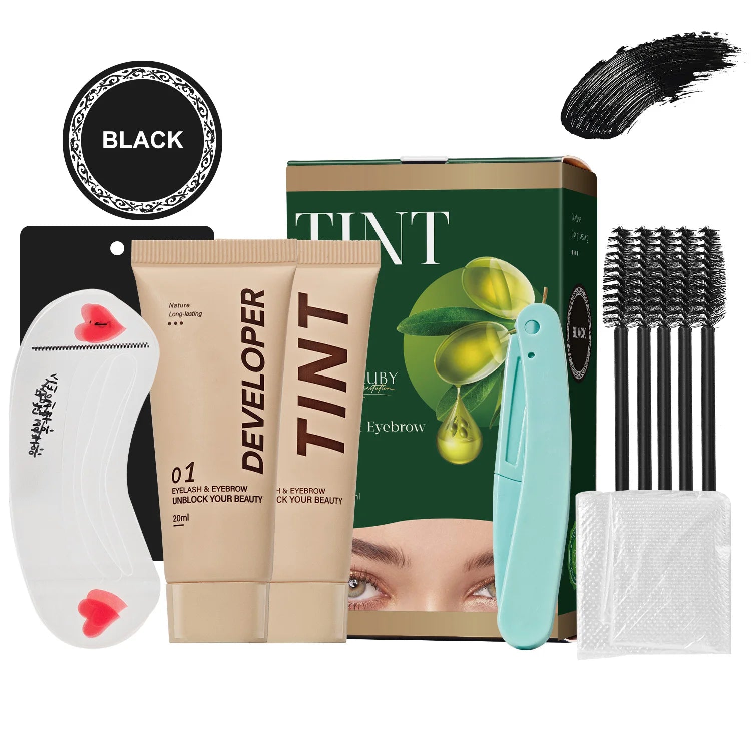 Lash Lift Kit,Eyelash Perm Kit,Lash Lift &Tint Kit Professional Eyebrows Dye Lash Extension Set Semi-Permanent