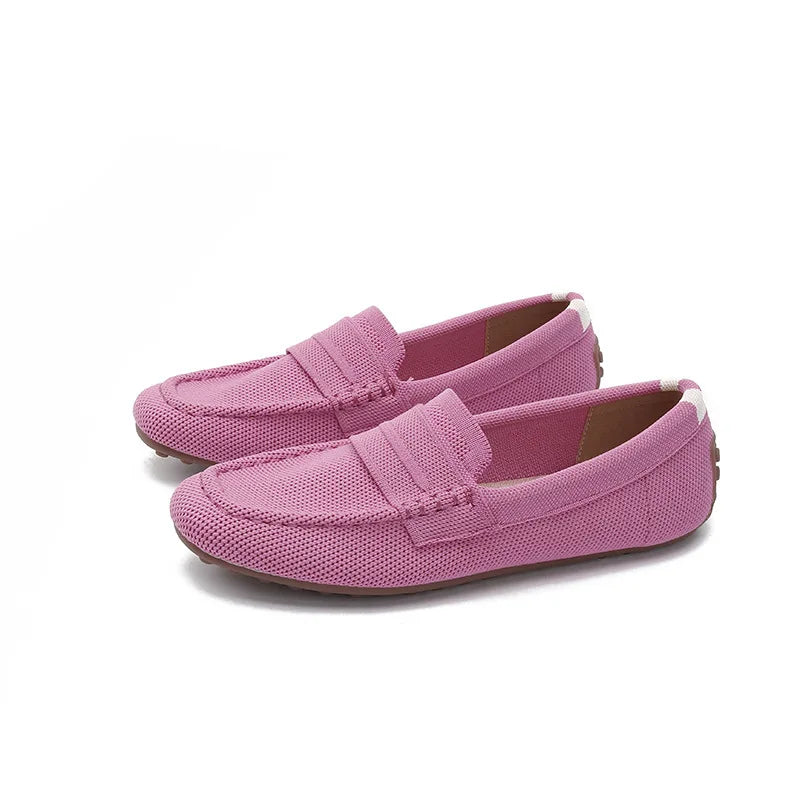 Loafers Women Summer New 's Mokasin Shoes Flat Loafers  Slip-on Flat Shoes Runway Formal Business Walk Shoes