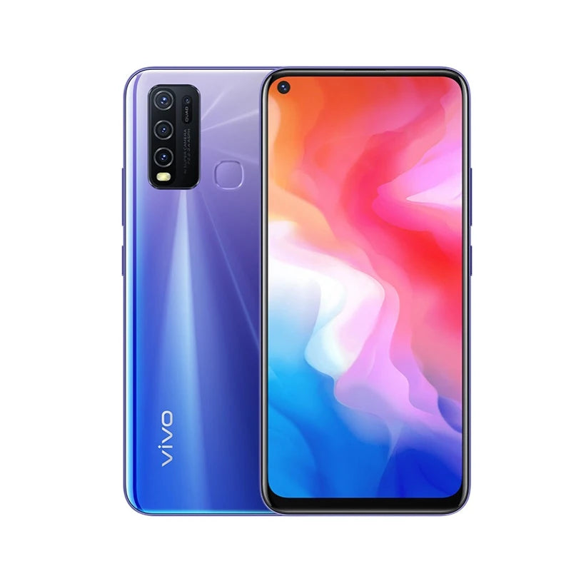 VIVO Y50 4G Smartphone Global Firmware Snapdragon 665 Octa Core 6.53" 5000mAh 8GB 128GB 16.0MP Cameras Y 5 Used Phone