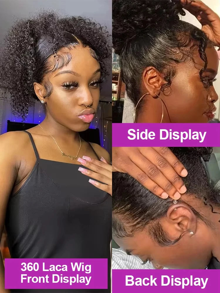 High Density  Deep Wave 13x6 13x4 Hd Lace Front Human Hair Wig Water Curly Wigs Lace Frontal Wigs Human Hair For Women