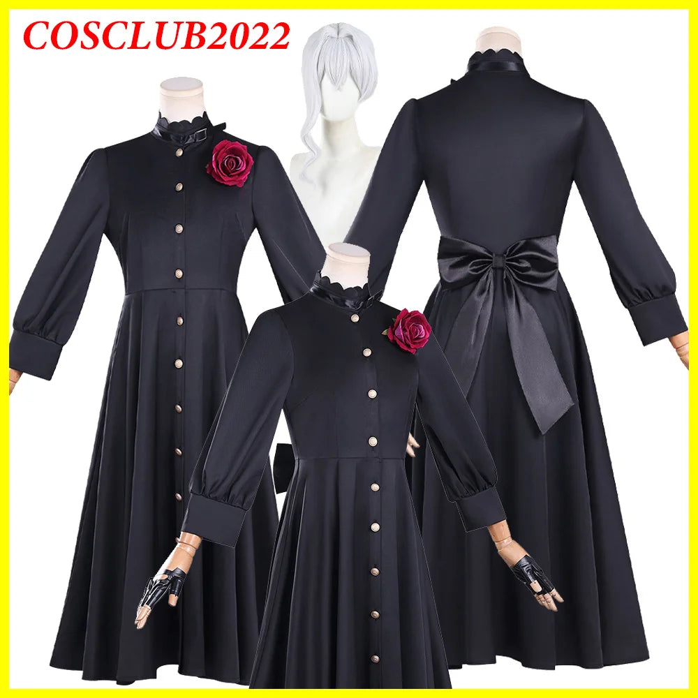 Scarlet Cosplay Wig Dress Costume May I Ask for Anime One Final Thing Roleplay Women Clothing Outfits Halloween Carnival Suit