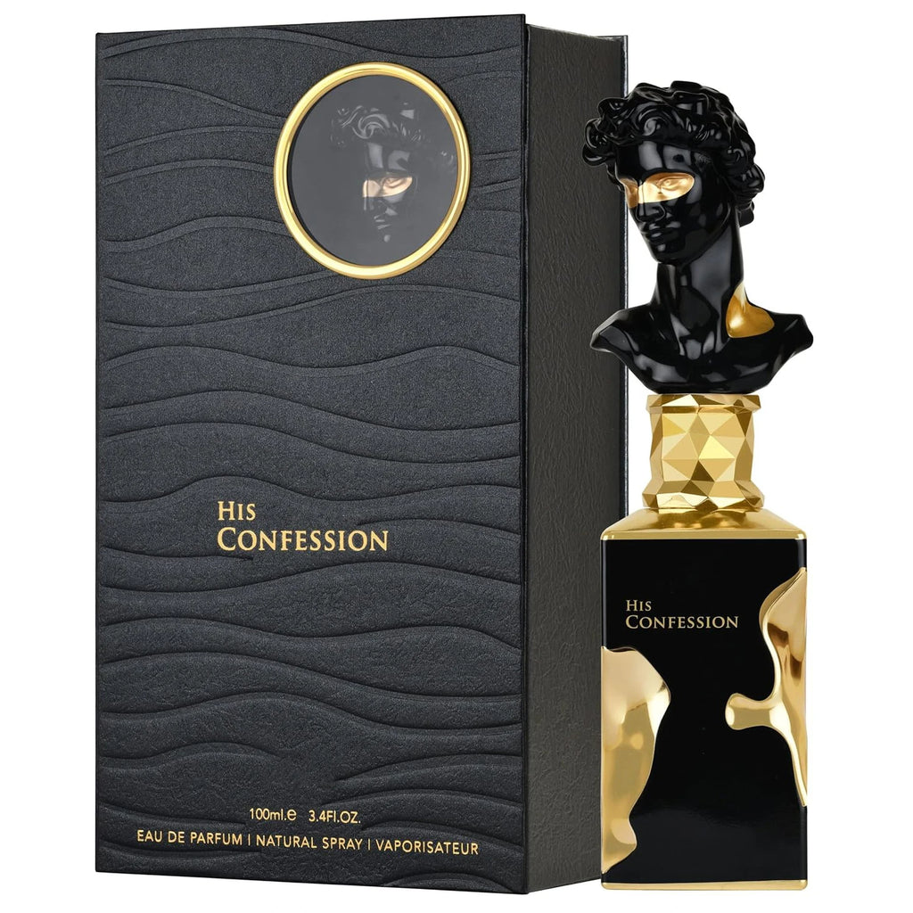 His Confession EDP 100ml, Luxury Oriental Men's Perfume, Long Lasting Woody Fragrance
