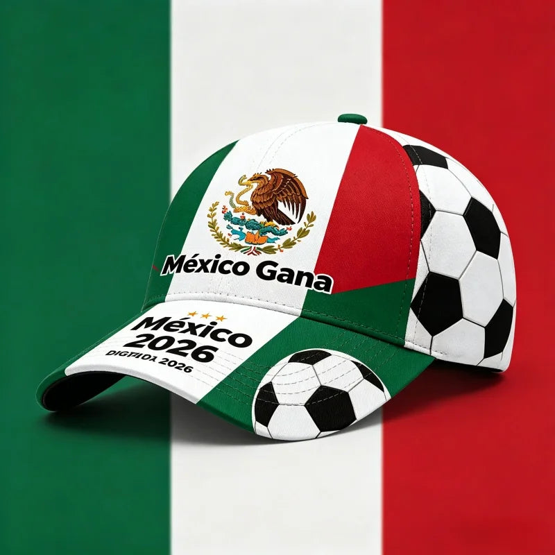 2026 Summer Mexico Football Fans 3D Print Baseball Cap Quick Dry Breathable Unisex Thin Soccer Sun Hat One Size