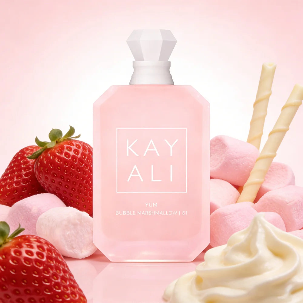 KAYALI YUM BOUJEE MARSHMALLOW | 81 Eau de Parfum Intense | 3.4 oz / 100 ml Luxury Gourmand Perfume for Women & Men | Sweet Straw
