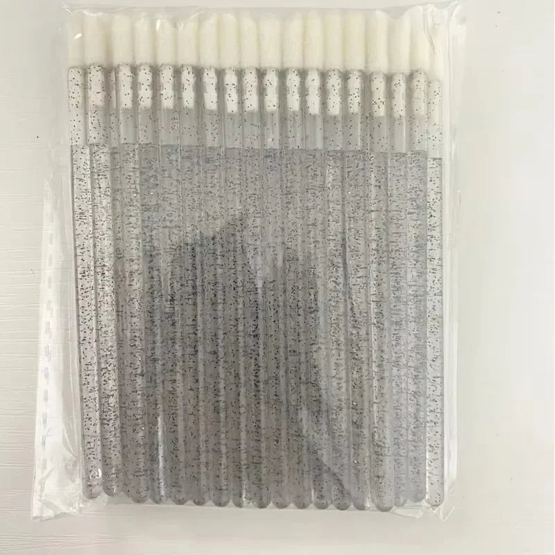 50pcs Disposable Lip Brushes Eyelash Applicator Mascara Wands Brush Lipstickers Wands  Makeup Tools EyelashExtension Supplies